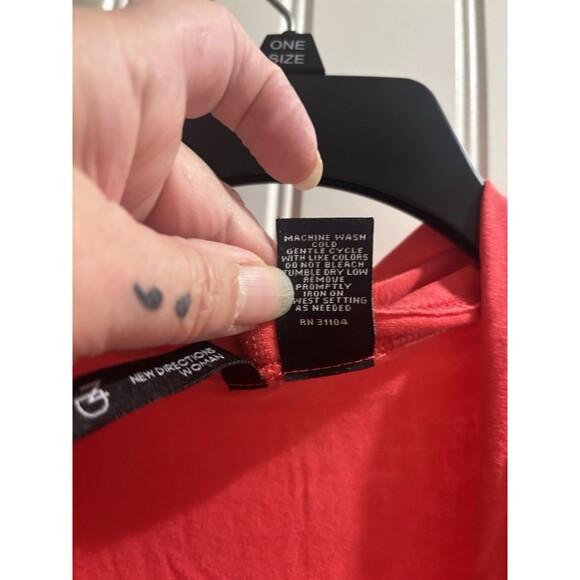 New Directions Open Cardigan Women’s Plus 2x Coral - Picture 5 of 6